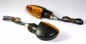 Preview: Mini Blinker "Arrow" , schwarz, M 8, gelbes Glas  (PAAR)