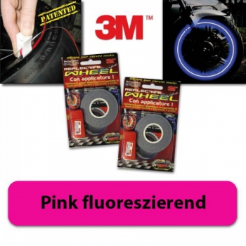 Felgenrandaufkleber pink fluoreszierend, 19-21", 5mm, 7m + Aufklebehilfe