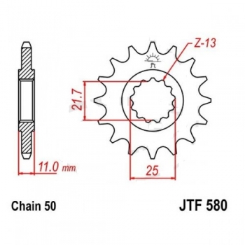 Ritzel 17Z/TE530