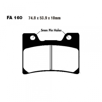 Bremsbeläge Yamaha VMX-12 Bj.93-02 /FA160) vorne