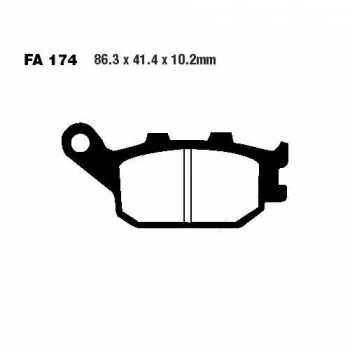 Bremsbeläge Honda CB 900 Bj.02-07 (Sinter FA174HH) hi