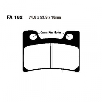 Bremsbeläge Yamaha FZR 1000 EXUP (Sinter FA182HH) vo