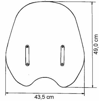 Windschild/Custom Aprilia 125 farblos