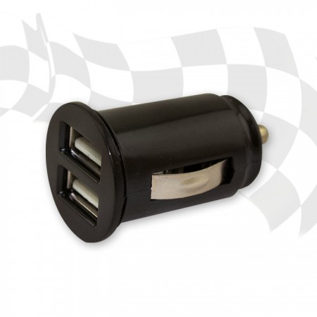 Doppel USB-Adapter für Motorrad Bordsteckdose 18mm 12-24V DC / max