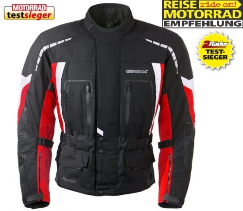 Motorradjacke Ravenna schw./rot