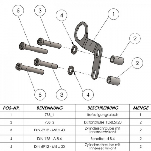 Bordsteckdosenhalter mit Befestigungsmaterial  für Bordsteckdose  Ø 28 mm