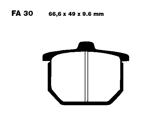 Bremsbeläge Honda CB 750F2 Bj.79 (Aramid FA30) hi