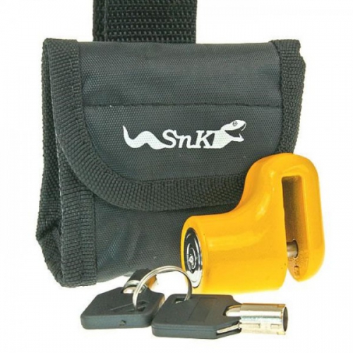 Bremsscheibenschloss, mini, 5,5mm Dorn, mit Tasche