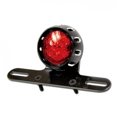 LED-Rücklicht "CNC" schwarz rotes Glas