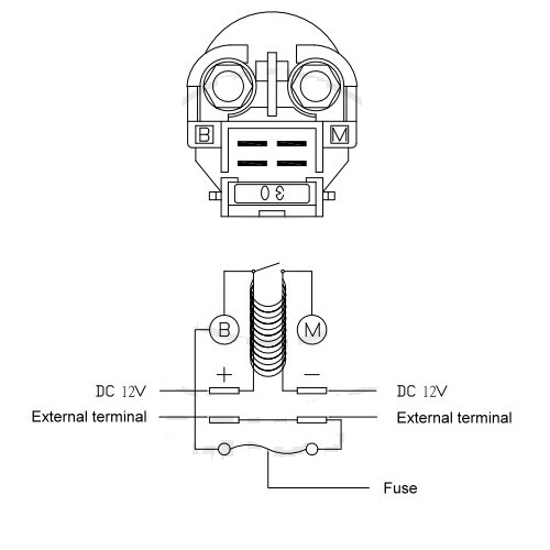 Anlassermagnetschalter Starterrelais Honda CB 450N/S Bj.85-89