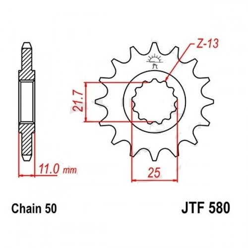 Ritzel 17Z/TE530