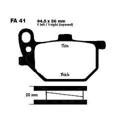 Bremsbeläge EBC FA41 vorne/hinten