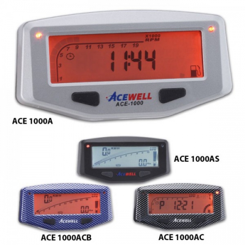 ZZMultifunktionelles Digitalinstrument ACE-1000AS schwarz, orange Beleuchtg.