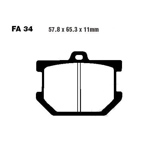 Bremsbeläge EBC FA34 vorne