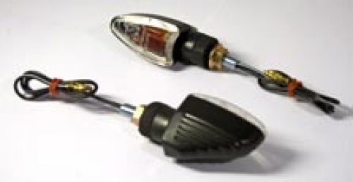 ZZMini Blinker "Arrow Grooved" klares Glas m.gelber Birne(paar)