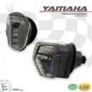 LED-Verkleidungsblinker "Yamaha+Universal"  getönt,  Paar, Maße: 40x28x38mm, mit Distanzhülse, E-geprüft