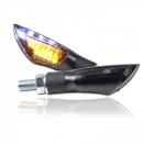 LED-Blinker Standlichtkombi "Dual", schwarz, M8, L 50 x T 20 x H 18 mm, getönt, E-geprüft, Paar