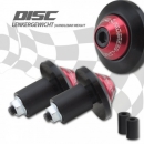 Lenkergewichte "Disc"Alu , schwarz/rot , Paar , 7/8"+1" Lenker mit I Ø 14-19 mm , Ø 35mm