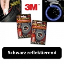 Felgenrandaufkleber schwarz reflektierend, -18", 5mm breit, 6m + Aufklebehilfe